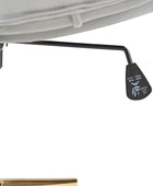 Norm Modern Flannel Adjustable Office Chair