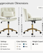 Norm Modern Flannel Adjustable Office Chair