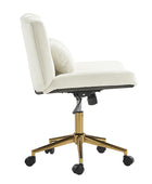 Norm Modern Flannel Adjustable Office Chair