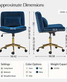 Norm Modern Flannel Adjustable Office Chair