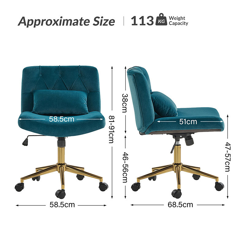 Norm Modern Flannel Adjustable Office Chair