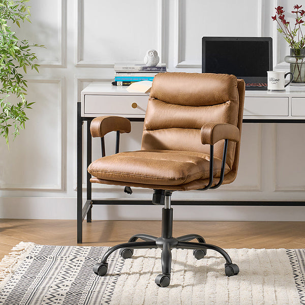 Anselm Modern Faux Leather Office Chair