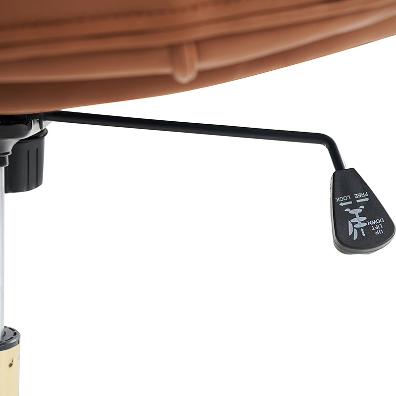 Cecil Adjustable Height Office Chair with Tufted Back & Pillow