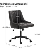 Sebastian Adjustable Height & Sleek Comfort Office Chair