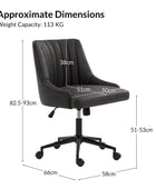 Sebastian Adjustable Height & Sleek Comfort Office Chair