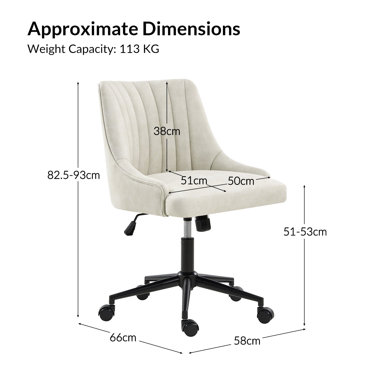 Sebastian Adjustable Height & Sleek Comfort Office Chair