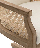 Audrey Rattan Task Chair – Swivel Base & Curved Seat Design
