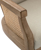 Audrey Rattan Task Chair – Swivel Base & Curved Seat Design