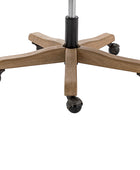 Audrey Rattan Task Chair – Swivel Base & Curved Seat Design