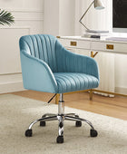 Theo Modern Velvet Task Chair with Tufted Back