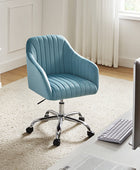 Theo Modern Velvet Task Chair with Tufted Back