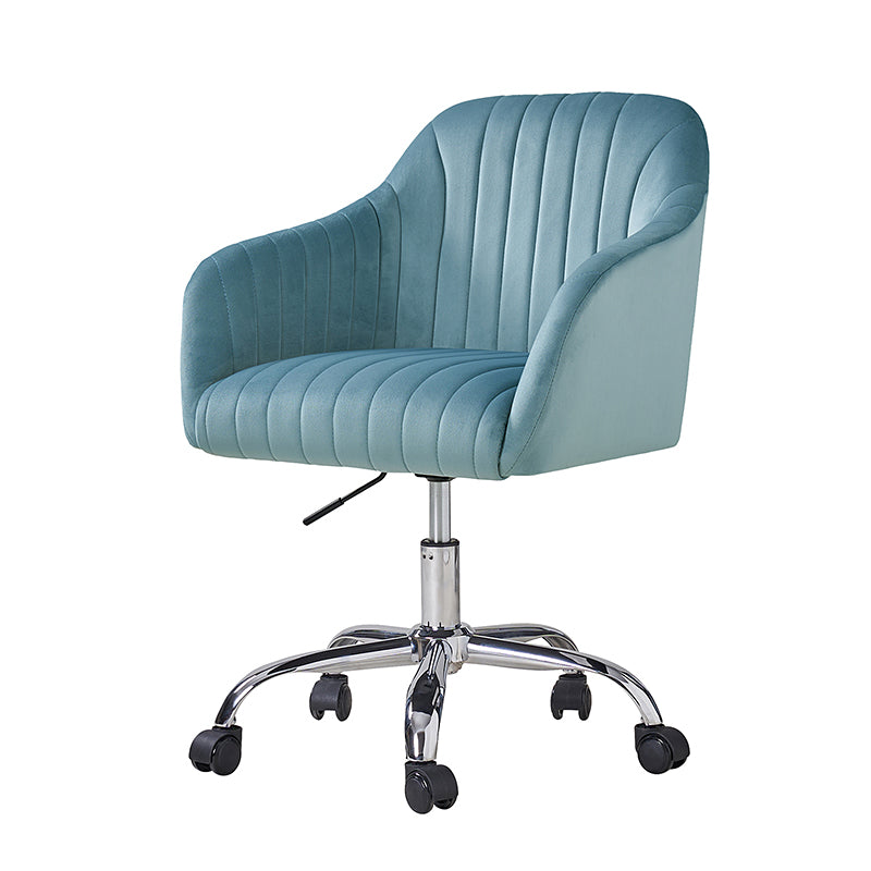 Theo Modern Velvet Task Chair with Tufted Back