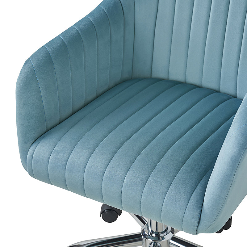 Theo Modern Velvet Task Chair with Tufted Back