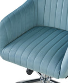 Theo Modern Velvet Task Chair with Tufted Back