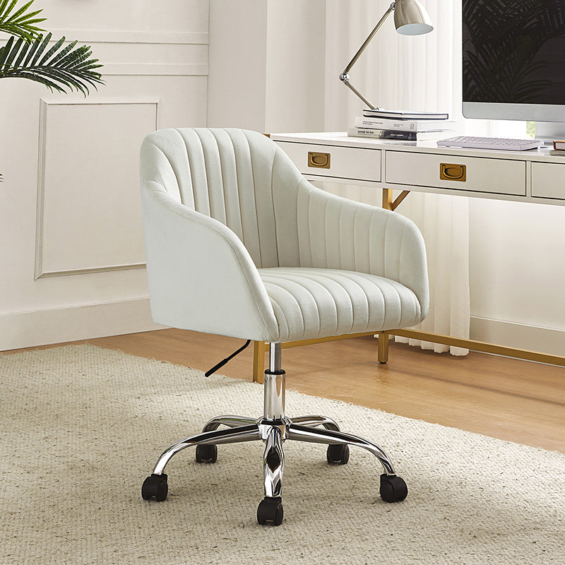 Theo Modern Velvet Task Chair with Tufted Back