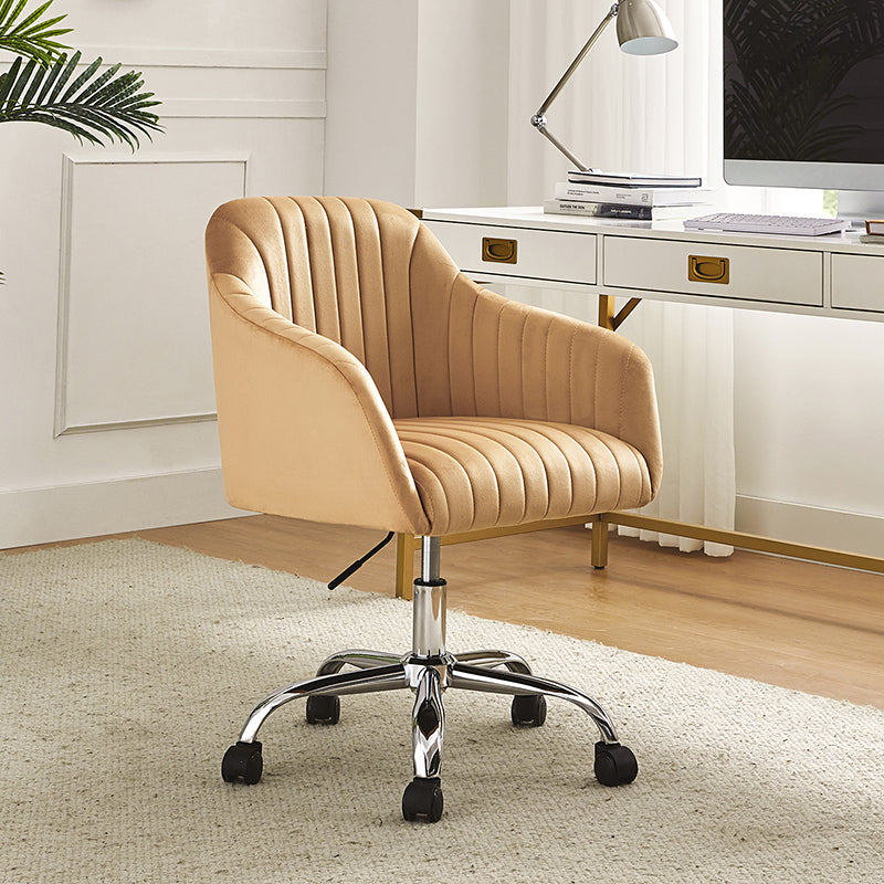 Theo Modern Velvet Task Chair with Tufted Back