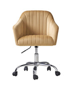 Theo Modern Velvet Task Chair with Tufted Back