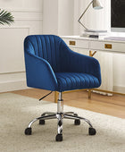 Theo Modern Velvet Task Chair with Tufted Back