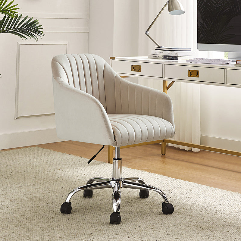 Theo Modern Velvet Task Chair with Tufted Back