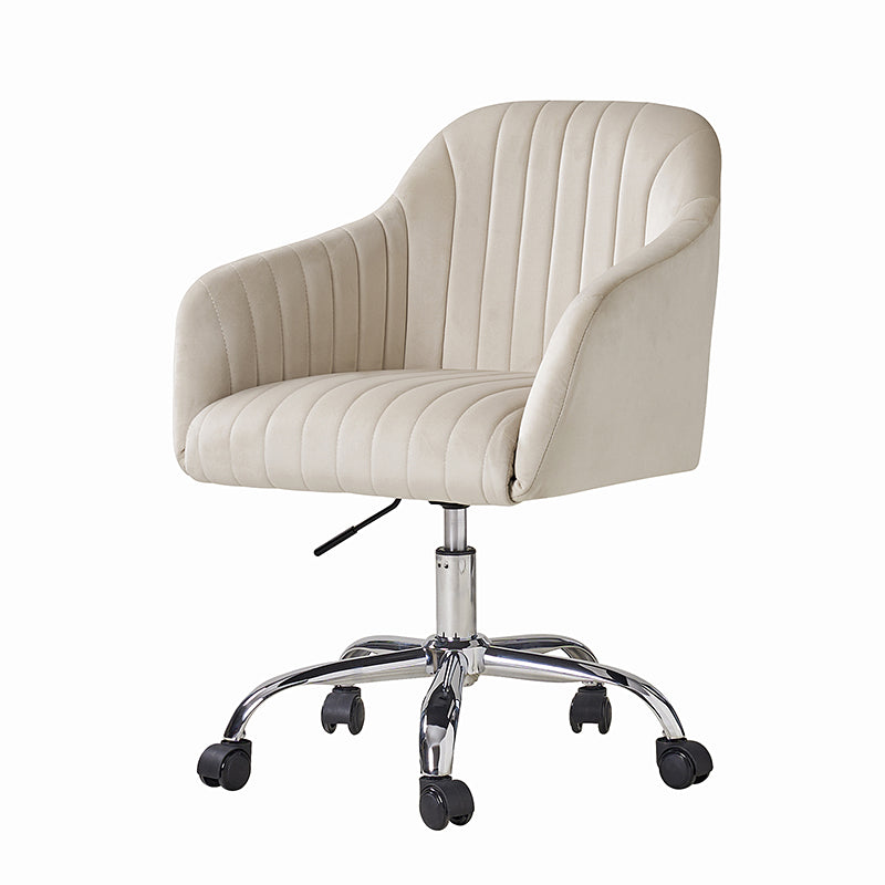 Theo Modern Velvet Task Chair with Tufted Back