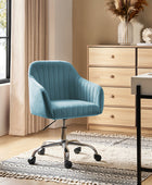 Theo Modern Velvet Task Chair with Tufted Back