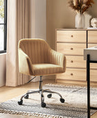 Theo Modern Velvet Task Chair with Tufted Back