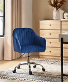 Theo Modern Velvet Task Chair with Tufted Back