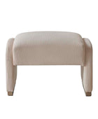 Randolph Rounded Modern Design Corduroy Ottoman