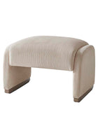 Randolph Rounded Modern Design Corduroy Ottoman