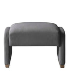 Randolph Rounded Modern Design Corduroy Ottoman