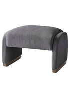 Randolph Rounded Modern Design Corduroy Ottoman