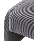 Randolph Rounded Modern Design Corduroy Ottoman