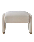 Randolph Rounded Modern Design Corduroy Ottoman