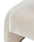Randolph Rounded Modern Design Corduroy Ottoman