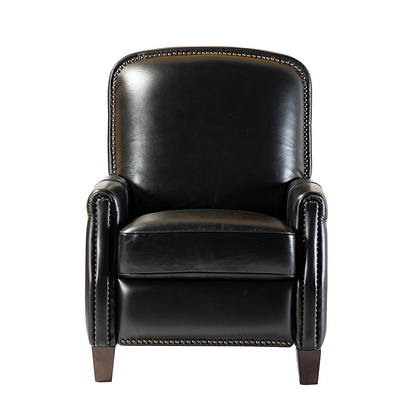 Claudia Genuine Leather Glider Recliner – Mid-Century Comfort & Style