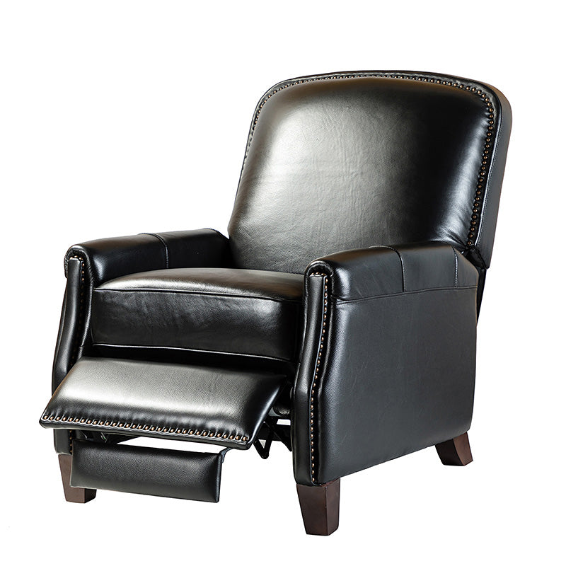 Claudia Genuine Leather Glider Recliner – Mid-Century Comfort & Style