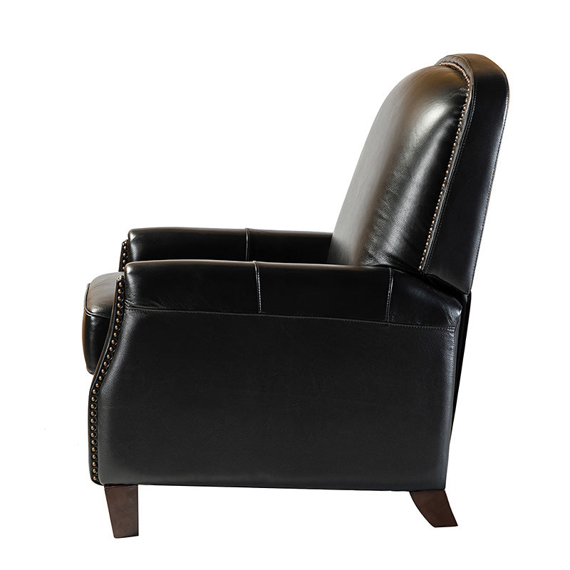 Claudia Genuine Leather Glider Recliner – Mid-Century Comfort & Style