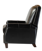 Claudia Genuine Leather Glider Recliner – Mid-Century Comfort & Style