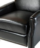 Claudia Genuine Leather Glider Recliner Mid-Century Comfort & Style