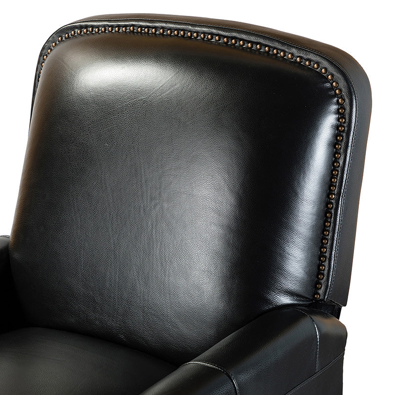 Claudia Genuine Leather Glider Recliner – Mid-Century Comfort & Style