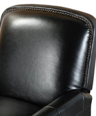 Claudia Genuine Leather Glider Recliner Mid-Century Comfort & Style