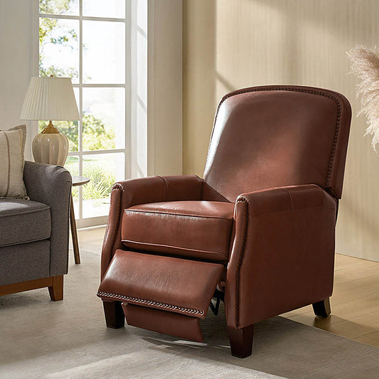 Genuine Leather Glider Recliner