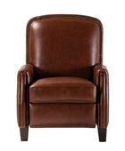 Claudia Genuine Leather Glider Recliner – Mid-Century Comfort & Style