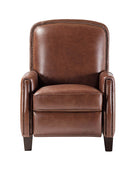 Claudia Genuine Leather Glider Recliner Mid-Century Comfort & Style