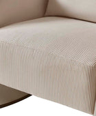 Richard Soft Corduroy Rocking Chair with Lumbar Support