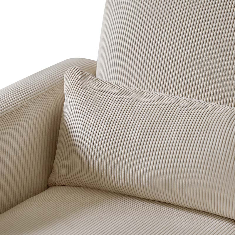 Richard Soft Corduroy Rocking Chair and Ottoman