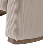 Richard Soft Corduroy Rocking Chair with Lumbar Support