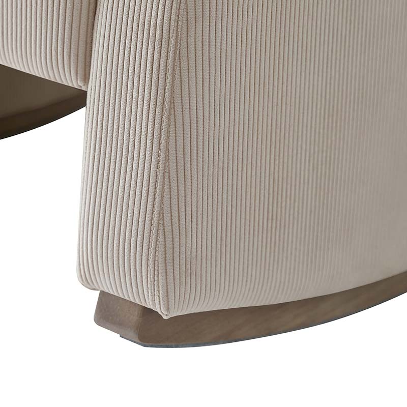 Richard Soft Corduroy Rocking Chair and Ottoman