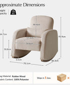 Richard Soft Corduroy Rocking Chair with Lumbar Support