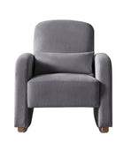 Richard Soft Corduroy Rocking Chair with Lumbar Support